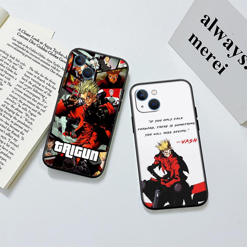 RP72 Trigun stampede New High-End Shell Phone Case for iPhone 16 15 14 13 12 Pro Max Plus Mini