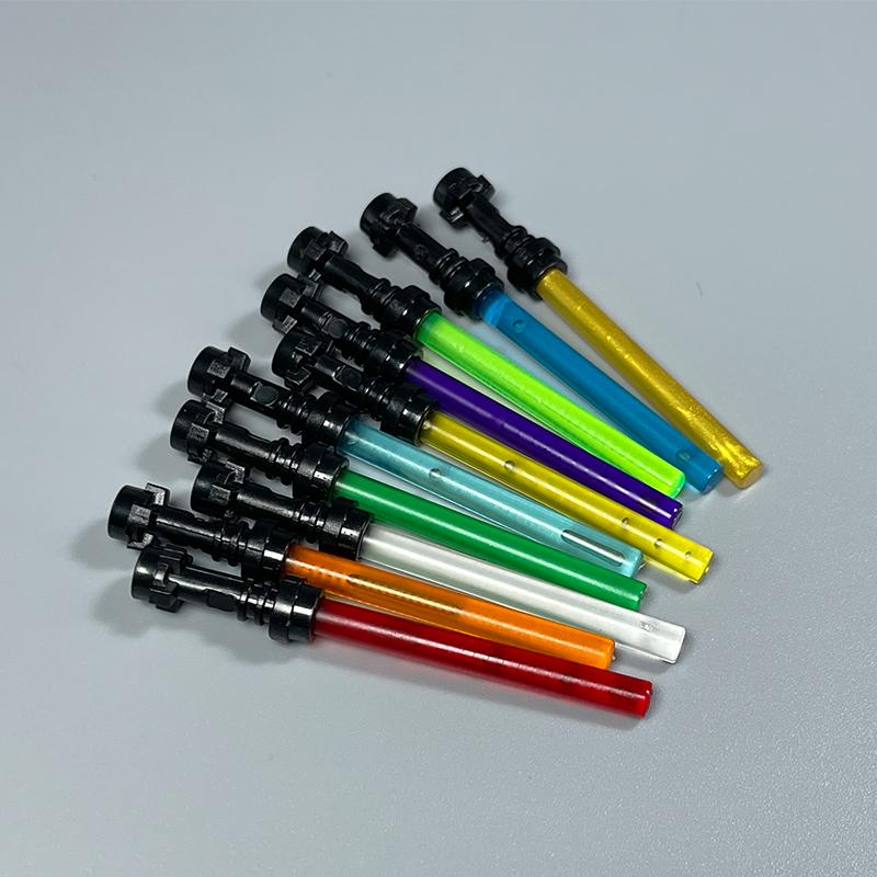 MOC Space Wars Light Saber Weapon Sword Lightsabered Parts Accessories Building Blocks Toys for Children Kids Gifts