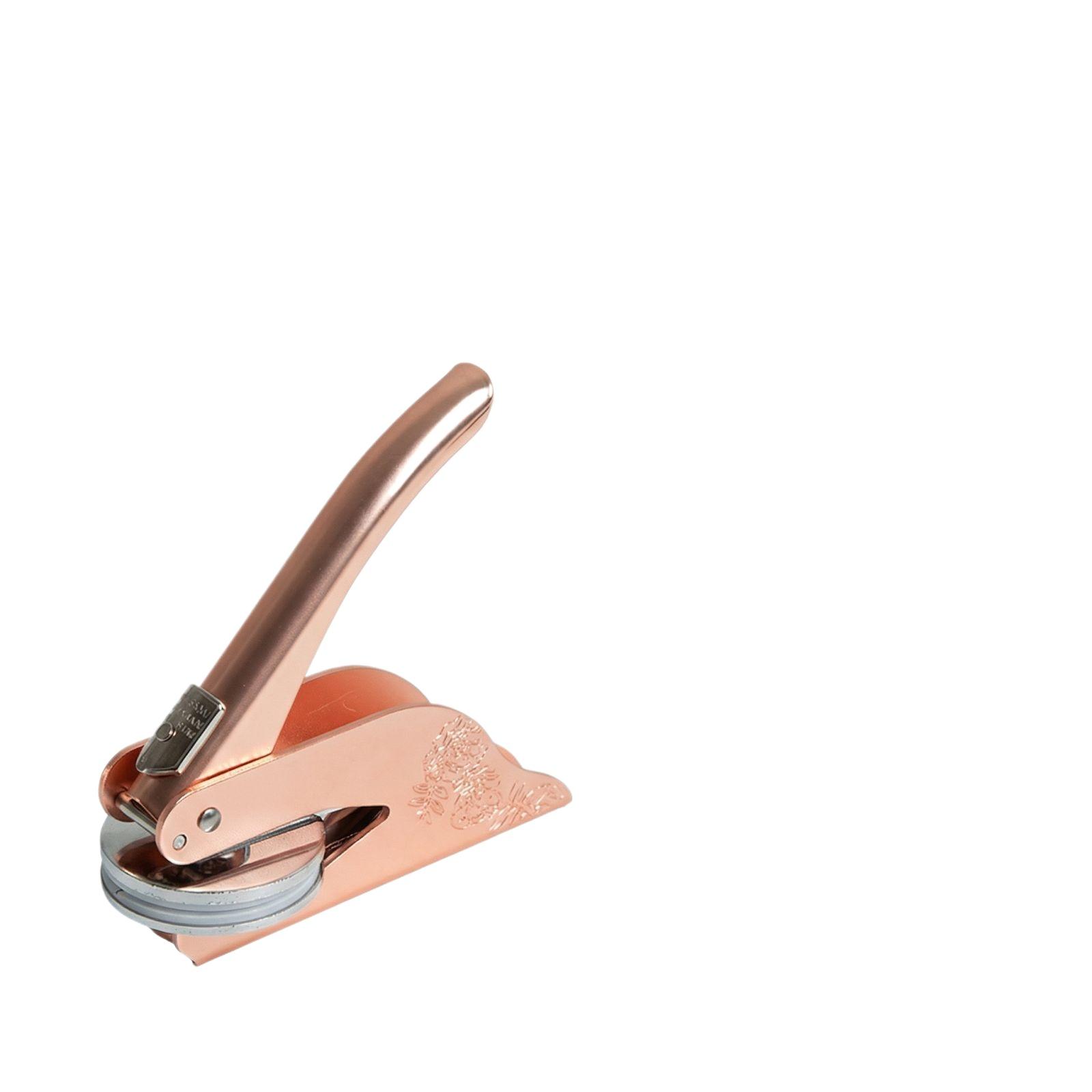 

Portable Embossing Pliers Custom Embosser Manual Seal for DIY Craft one size рожевий колір золота
