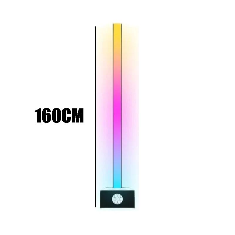 RGBIC Corner Floor Lamp LED Atmosphere Light APP Control Pickup Sound Lights for Bedroom Living Room Party Decorations Lighting