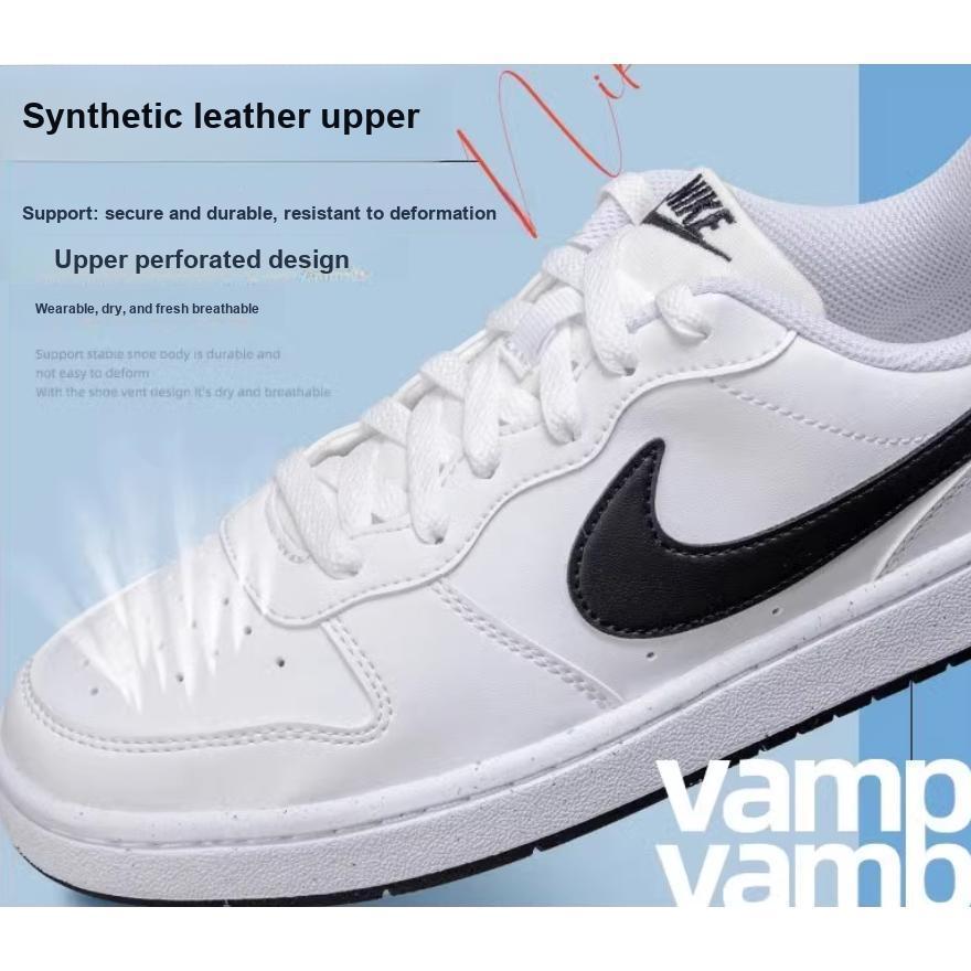 New Nike Court Borough Low White Black GS DV5456-104