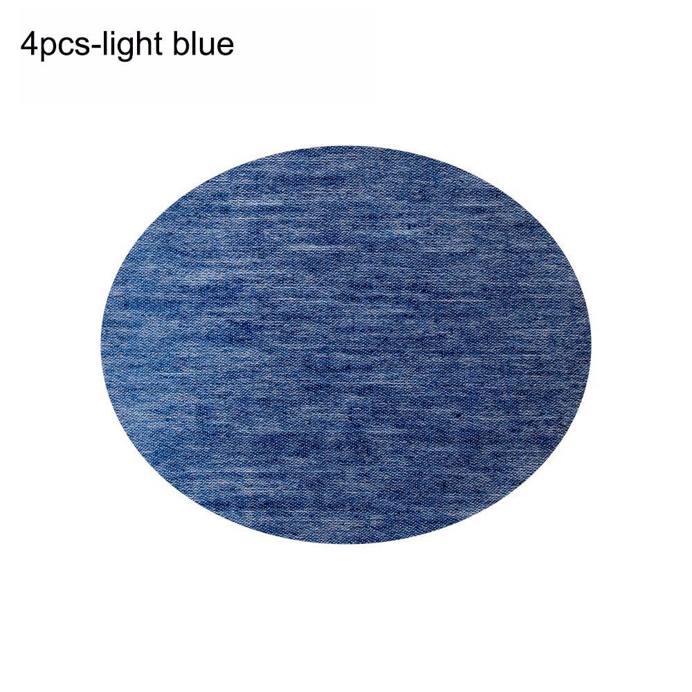 4/12Pcs Elbow Fabric Jeans Iron-on Patches Clothes DIY Repair Pants Knee Applique Apparel Self-adhesive Hole Repair Patch