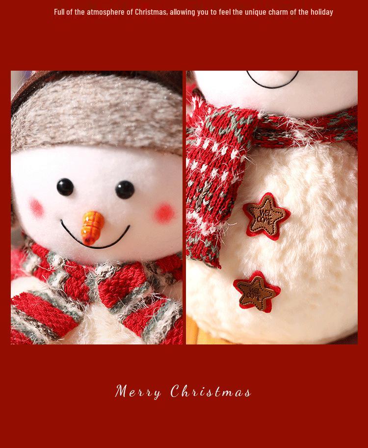 Large Snowman Figurine for Christmas Decoration and Party Atmosphere