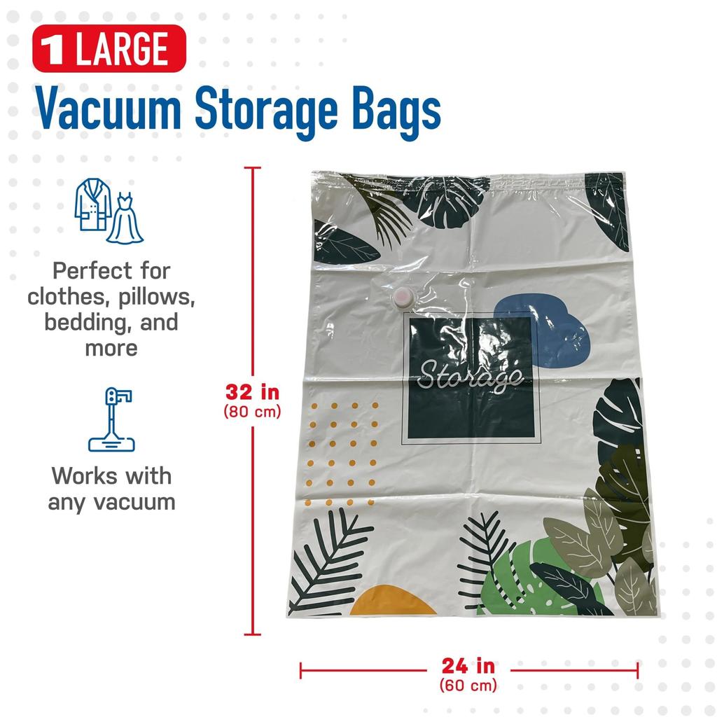 Space Saver Vacuum Sealer Storage Bags For Comforters and Blankets Clothes Home Packing Organizer