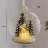 LED Christmas Balls Hanging Ornaments Glowing Glass Ball for Theme Party Holiday Wedding Decoration
