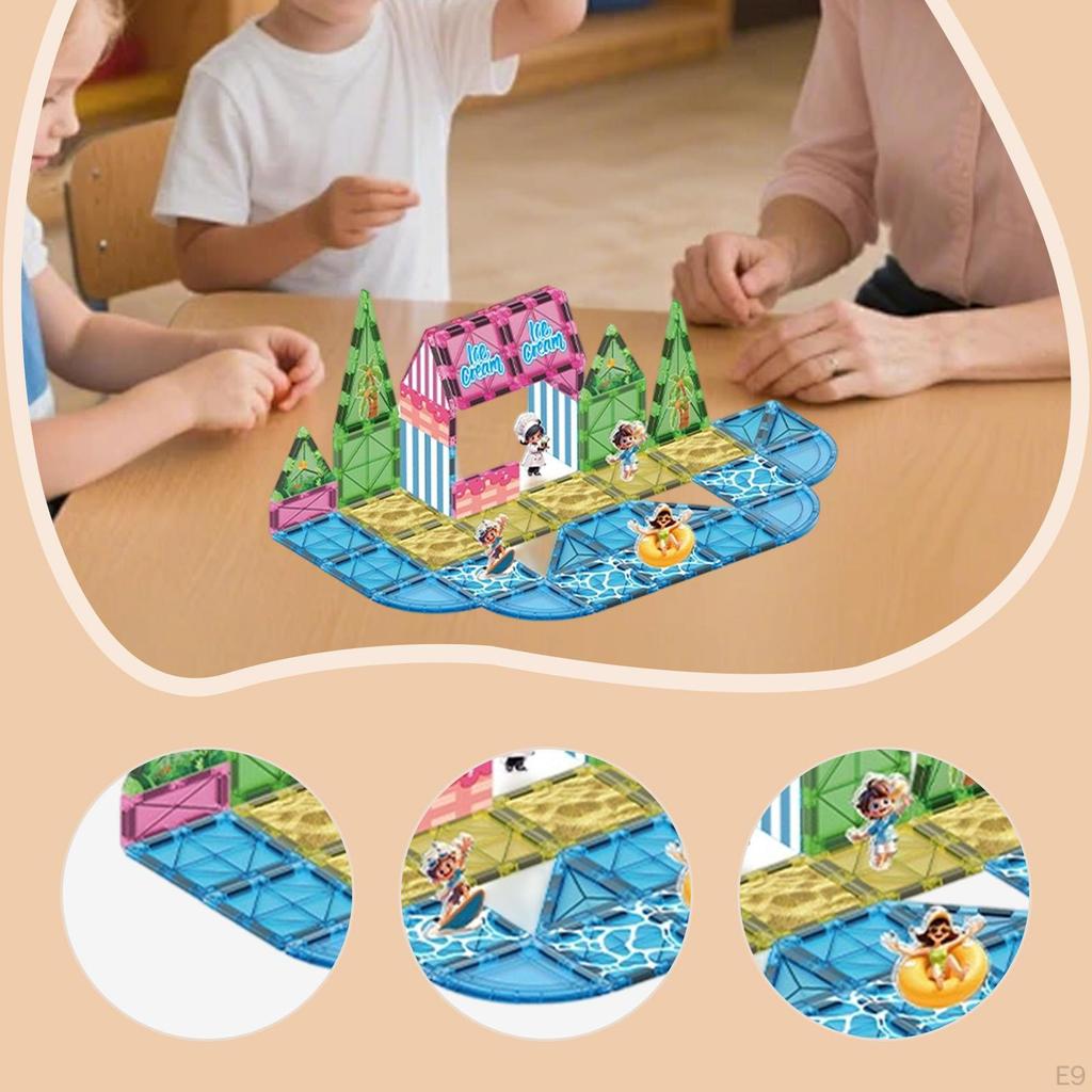 Tiles Building Blocks Construction Stacking Toy for Boys Girls Kids 44PCS Ice Snow World