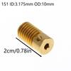 1 Pcs 0.5M Deceleration Worm Gear 065/151 Turbine 3.175/3/4/5/6 Mm Deceleration Worm Wheel