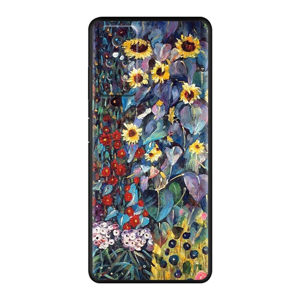 Van Gogh Starry Night Klimt Kiss Phone Coque Armor Case For Redmi Note 8 10 11 Pro 9 7 K40 9S 9C 9A 9T 8T K50 10C