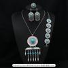 Long Tassel Necklace Vintage Exotic Bohemian Vacation Bracelet Earrings Travel Photography Suit Women
