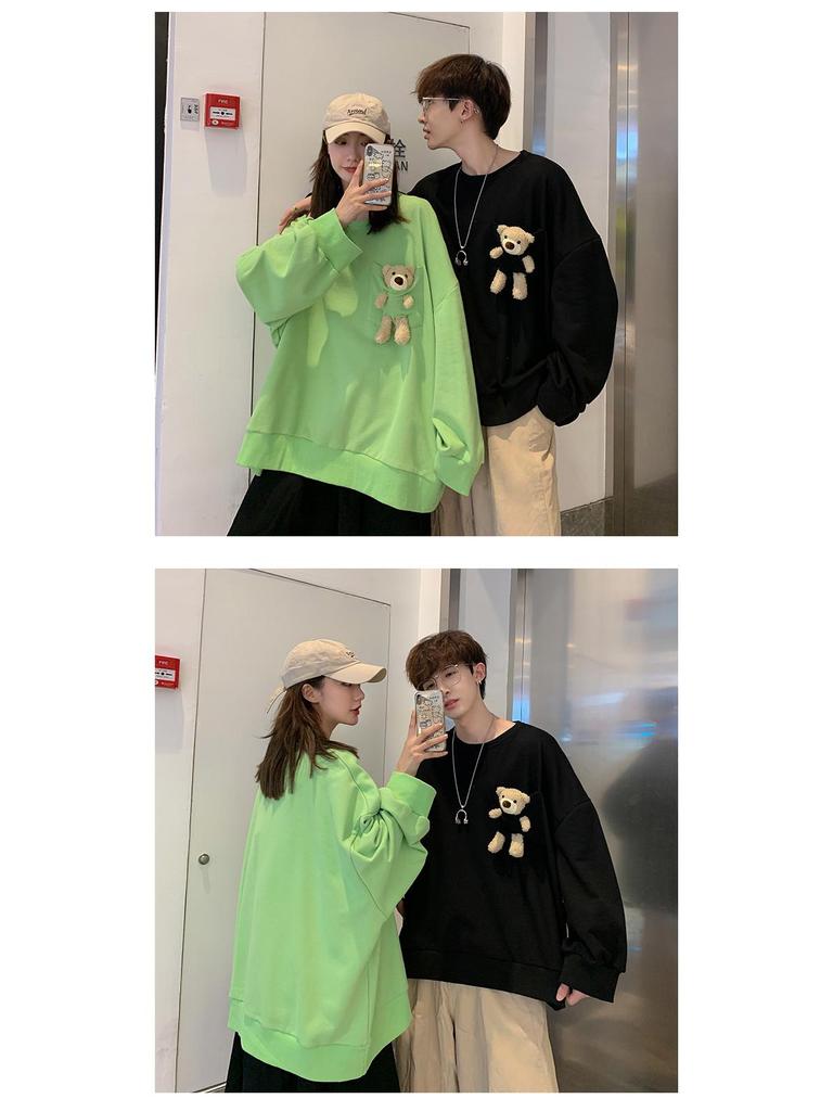 Men's Autumn Trend Little Bear Jacket: Niche Design, 2022 Pullover Style, Ideal for Couples and Students