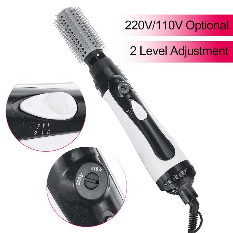 Hair Dryer and Hot Air Brush Professional Negative Ionic Ceramic Volumizer Styler Lightweight One Step Blow Brush Styling Tool