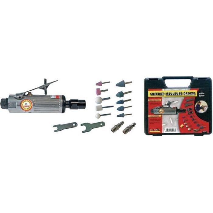 MECAFER Bmc Meuleuse Droite Pneumatique Avec 10 Meules