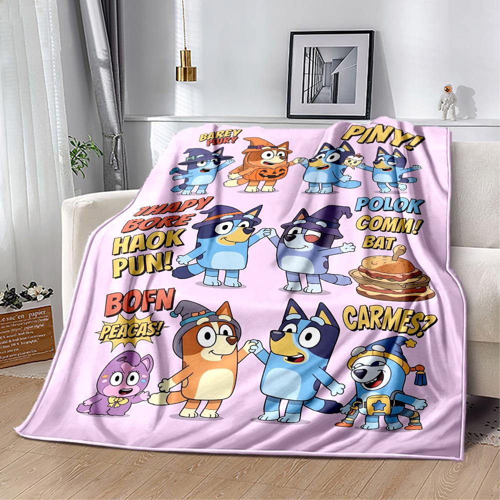 Bluey Puppy Bond. Blanket Durable Comfort Suitable for Sofa Seaside Bed All-Season Use Stylish Decor Ideal Gift For Birthday Valentine'S Day