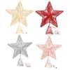 Estrella superior del árbol de Navidad del brillo con las luces LED adorno brillante de la copa del árbol de Navidad para la decoración del festival de Navidad del hogar