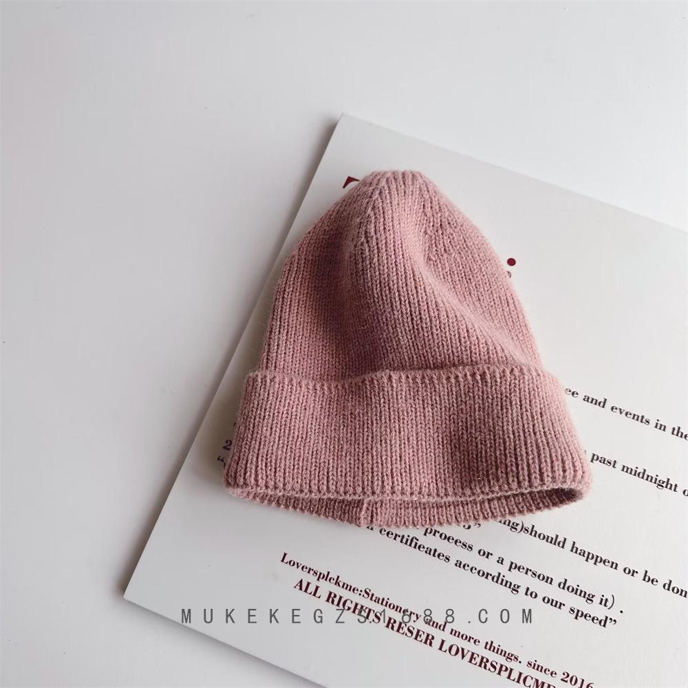 Kids Beanie Solid Color Knitted Baby Winter Hats For Children Warm Crochet Boys Girls Hat Toddler Cap Baby Bonnet Gorras Gorro