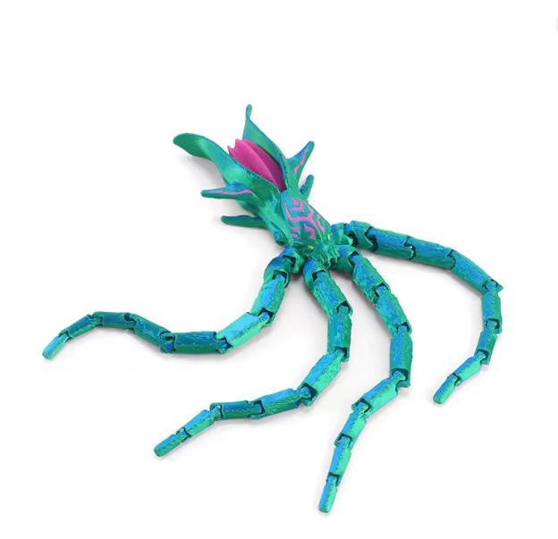 New 3D Printed Sea Eater Action Figure Anime Bloop Gran Maja Deadra Leviathan Model Joint-movable Deep Sea Monster Toy Xmas Gift
