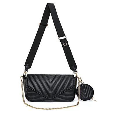 Women's One Shoulder Diagonal Cross Diamond Grid Leather Mobile Phone Bag Horizontal Style One Shoulder Wallet
