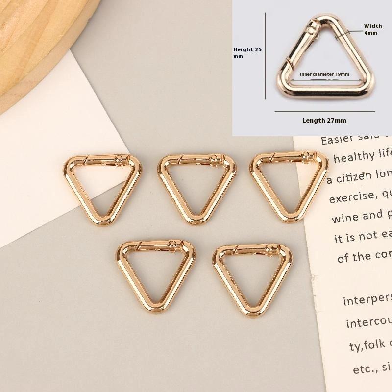 5Pcs Star Duck Flower Shape Spring Ring Open Buckle Carabiner Snap Clip For Leather Bag Handbag Belt Strap Connector