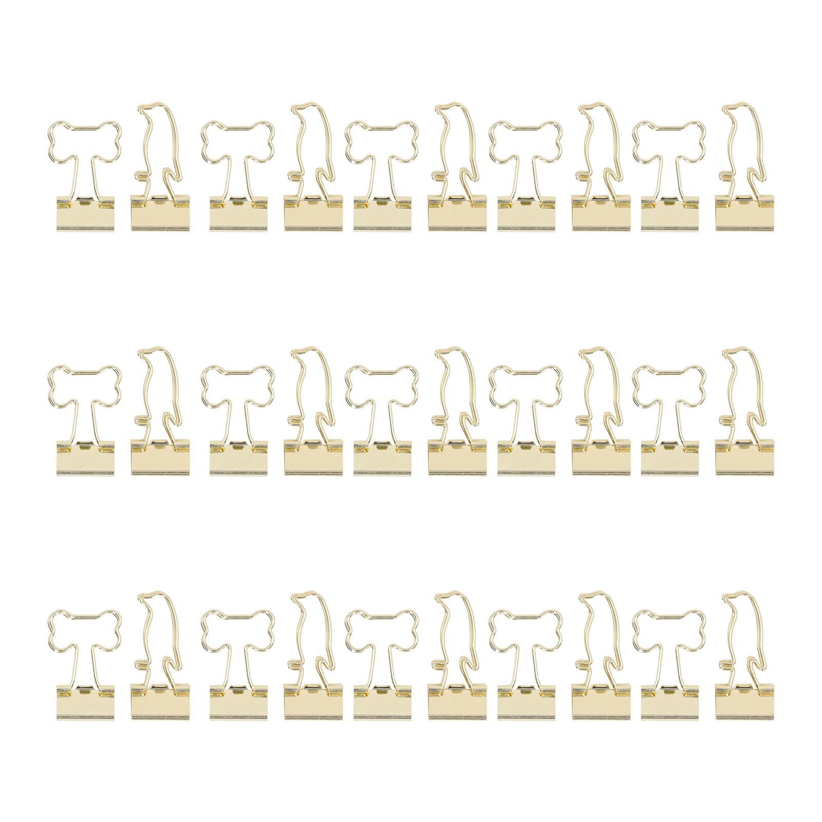 

30pcs Mini Binder Clips Multipurpose Innovative Metal Strong Clamping Force Paper Binder Clips for Home Office