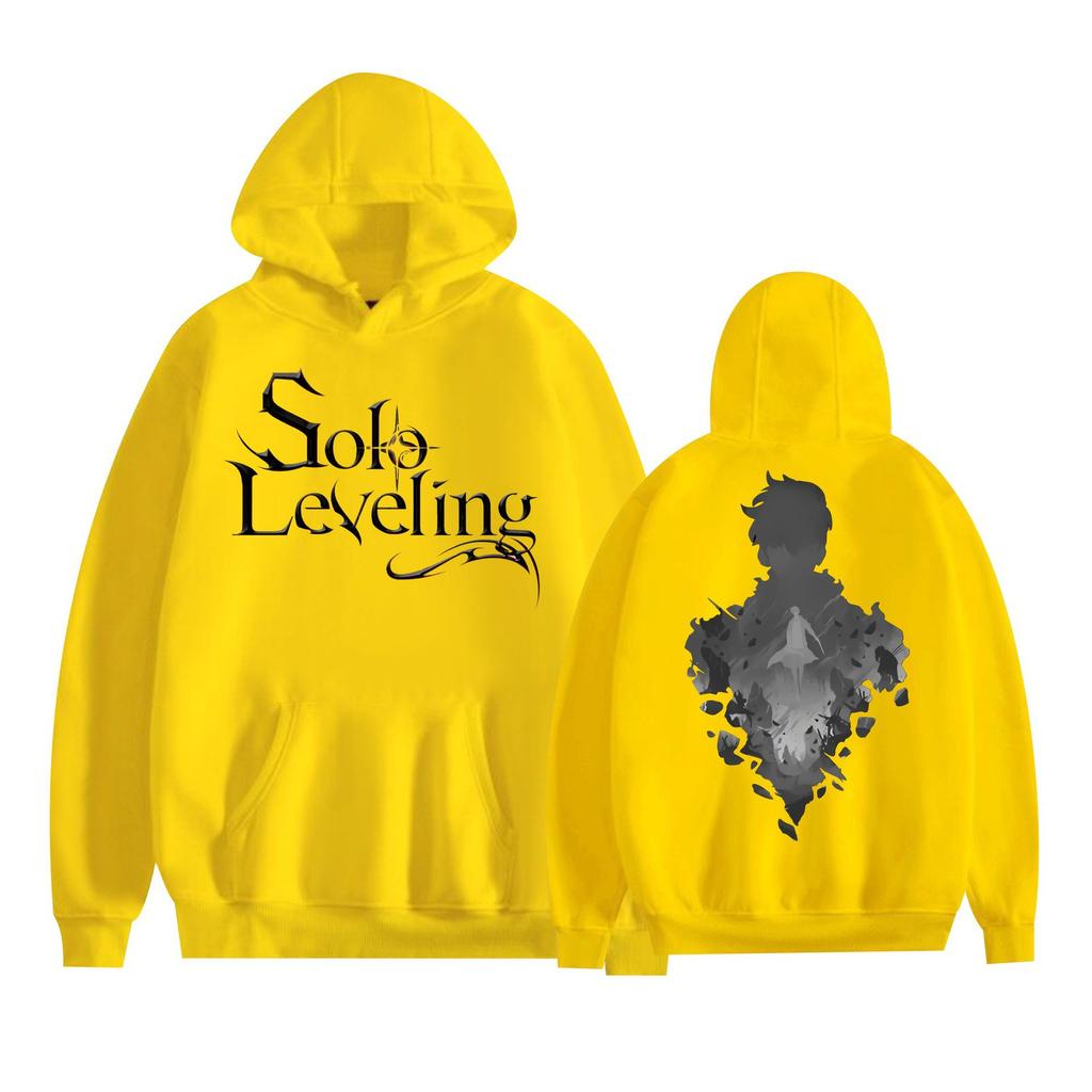 Solo Leveling Hooded for Aldult Streetwear Hoodie Cartoon Printed Unisex Hooded Pullover