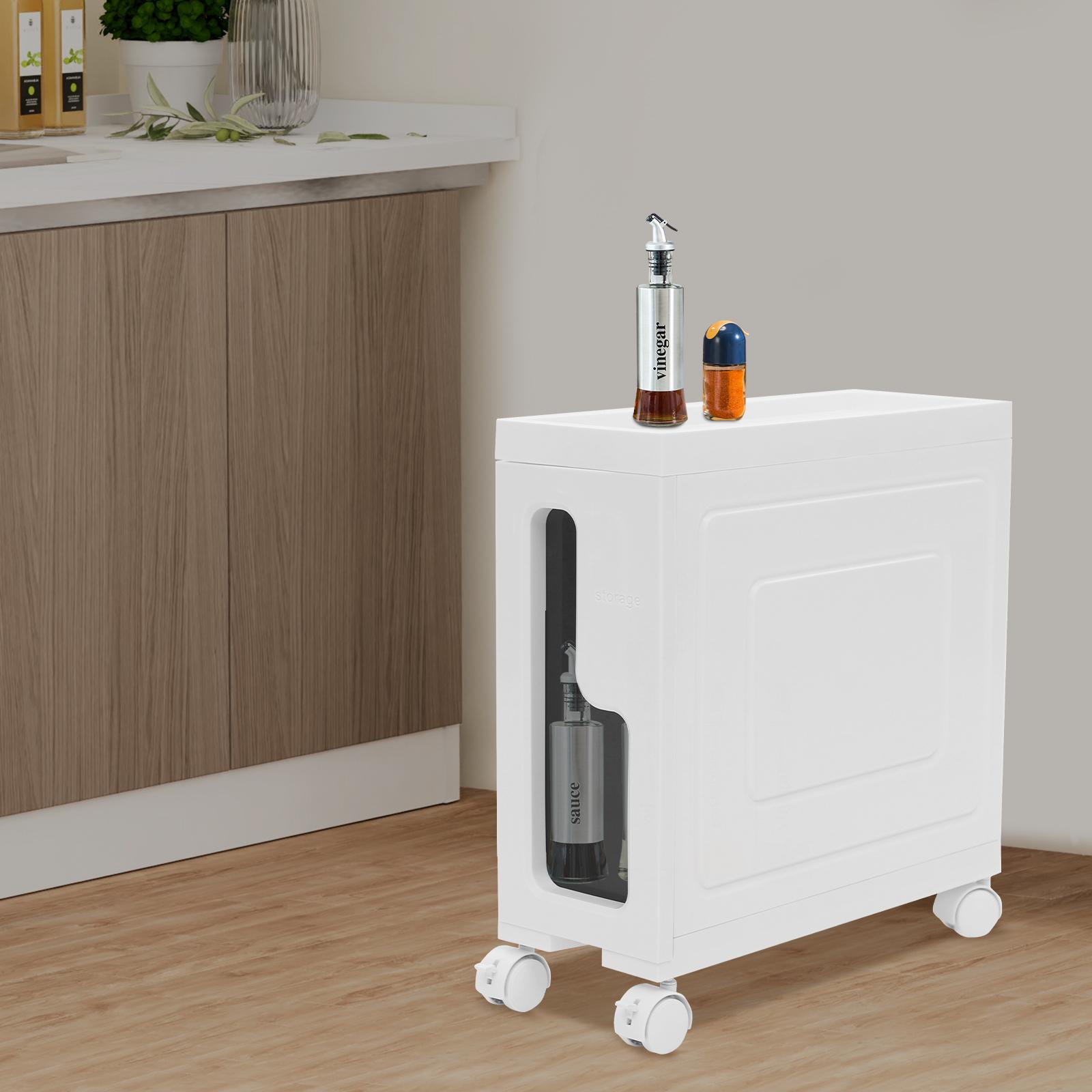 

1/2/4-ярусный ПП шкаф для хранения, Белый Черный Прямоугольный Узкий Шкаф для хранения в ванной Напольный для хранения туалетных принадлежностей, полотенец