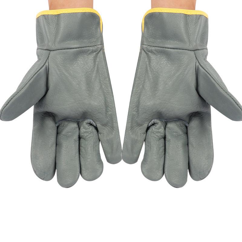 Heat-Resistant Cowhide Leather Welding Gloves - Soft, Wear-Resistant Protection for High-Temperature Handling