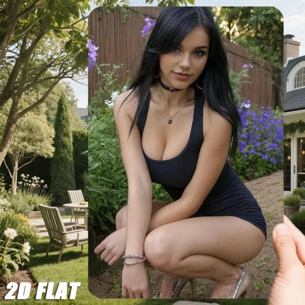 Винтажное Металлическое Настенное Искусство Жестяная Табличка 8x12 Дюймов Черное Платье Садовая Картина 20x30cm