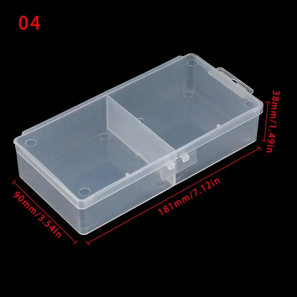 New Mini Plastic Box Rectangular Box Translucent Box Packing Box Storage Box Dustproof Durable Jewelry Storage Case Container