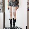 High Street Goth Punk Fishnet Stockings Women Sexy Hollow Out Pantyhose Exotic Subculture Gothic Lolita Y2k JK Slim Mesh Tights