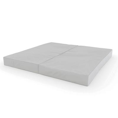 Tapete de ginástica Comet 100x100x10 duas peças - cinza