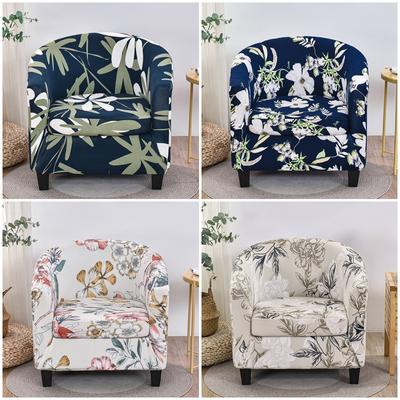 Nordic Flowers Barový pult Klubová stolička Návleky Stretch Spandex Vaňa Poťahy na kreslo Relax Poťah na pohovku pre jednu obývaciu izbu