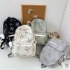 Backpack Female Versatile College Student Class School Bag Butterfly Casual Backpack Computer Niche Design Alphabet Middle School Student