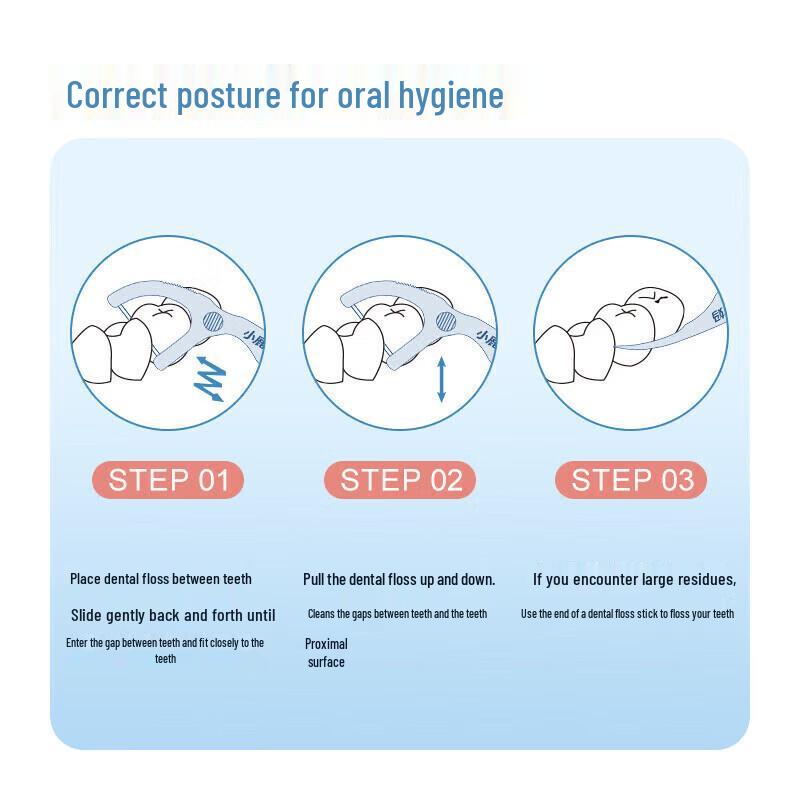 Deer Mom Classic Double Line Dental Floss Picks (1000 Count)