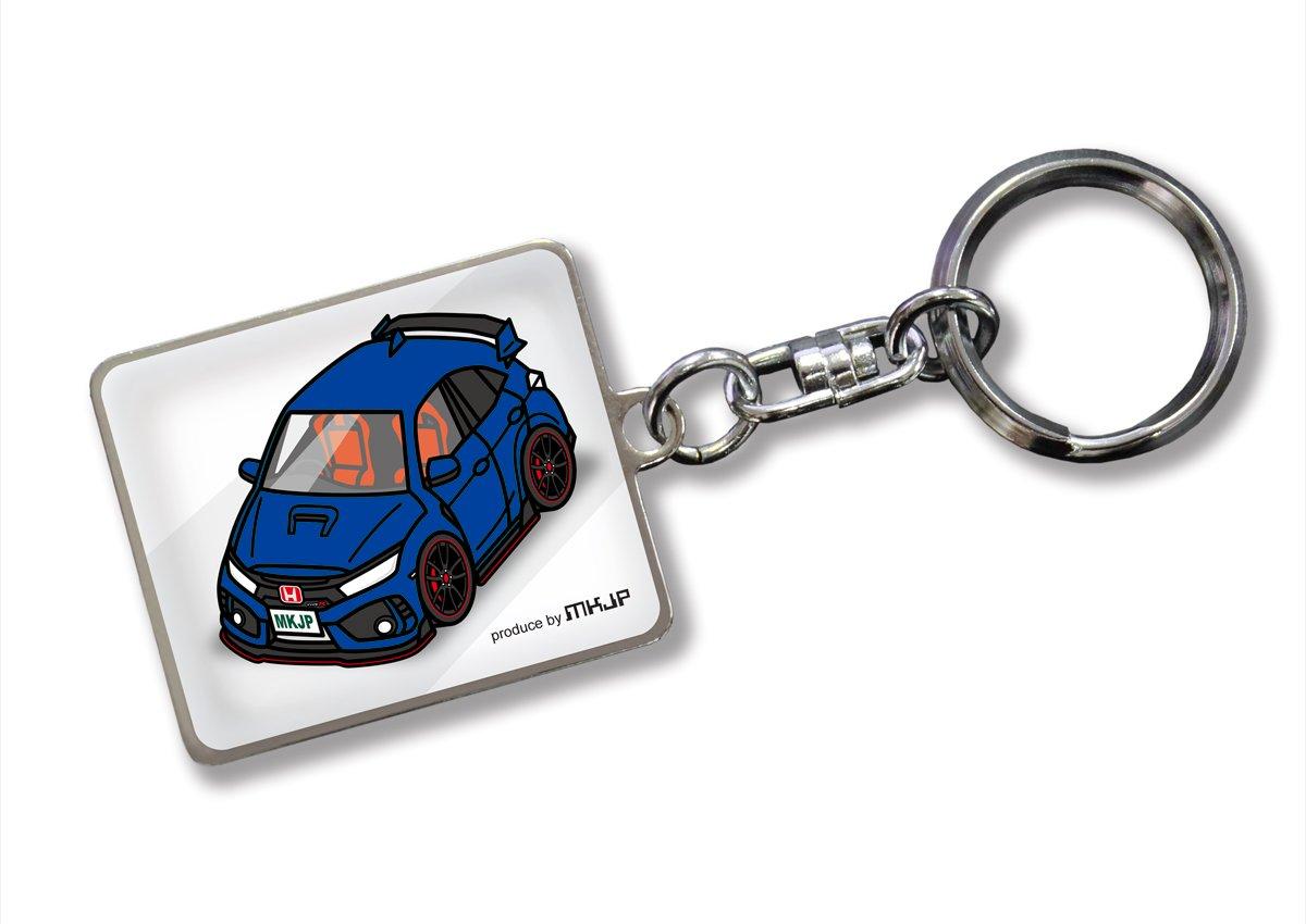 

Custom Keychain Honda Civic Type R FK8 White Car Blue [MKJP] Base Color