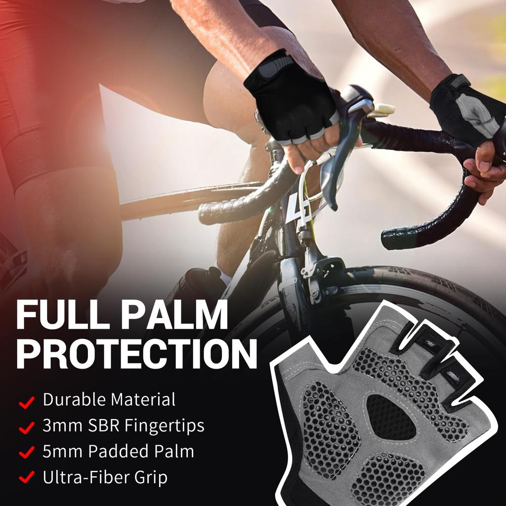 Half Finger Gel Cycling Gloves Men Women Breathable Anti-slip MTB Bike Bicycle Gloves Summer Gym Yoga Sport Training Hand Gloves