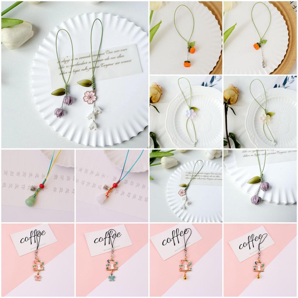 Tulpe Blume Handy Seil Schlüsselanhänger Anhänger Telefon Fall Strap Telefon Charme Telefon Acc Anti-verloren Lanyard Hängen Schnur schmuck