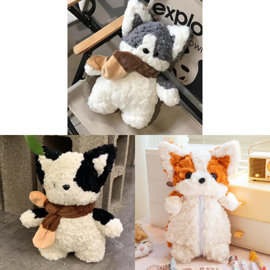 Classic Dog Plush Toy With Soft Pp Cotton Filling For Kids And Collectors