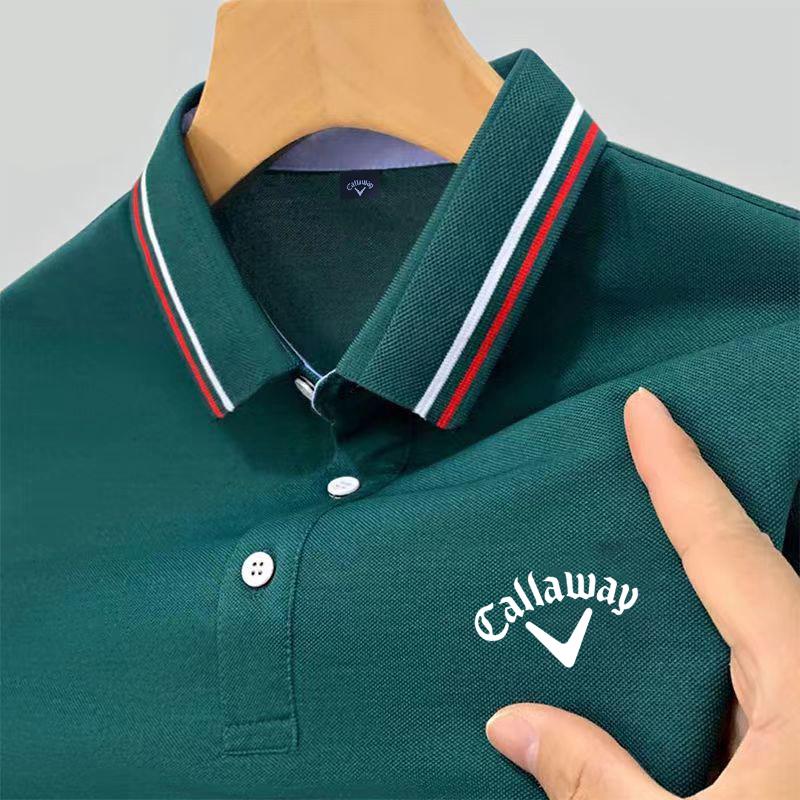

Callaway Embroidered 2025 Новая летняя рубашка поло для мужчин Высококачественная повседневная удобная и дышащая футболка с коротким рукавом для мужчин S