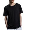 Bequemes Modisches Schweißabsorbierendes Schnelltrocknendes Lässiges Kurzarm-T-Shirt Herren Tops Schwarz 1MF11770553