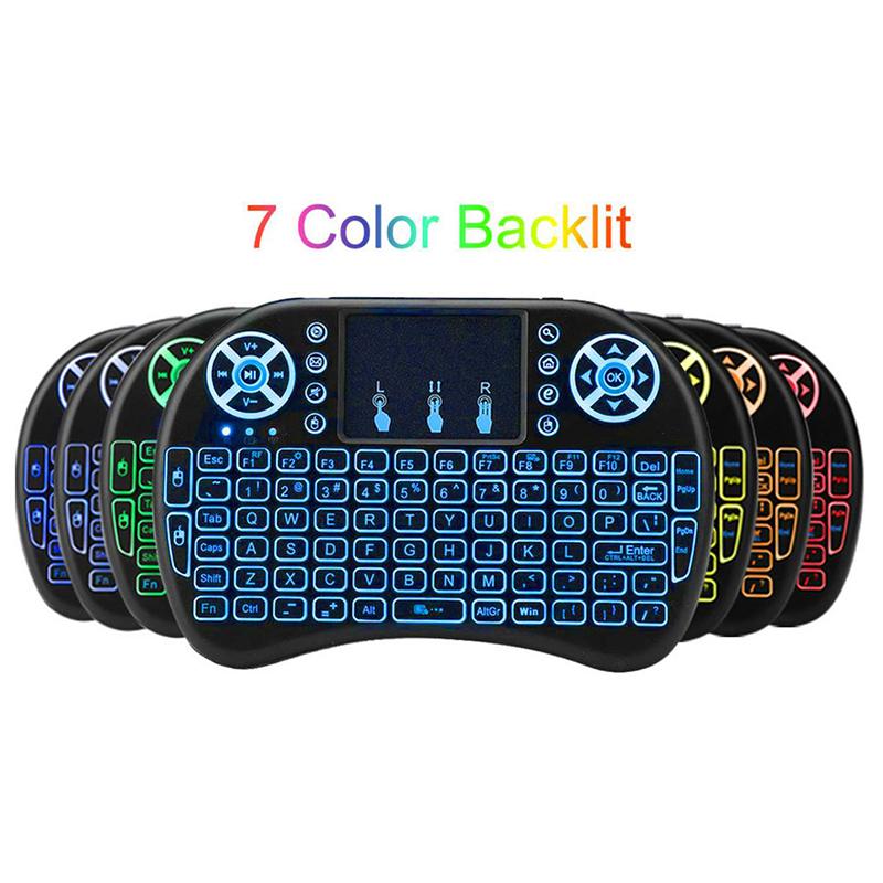 2.4G Air Mouse With Touchpad Keyboard I8 Arabic French Mini Wireless Keyboard For Pc