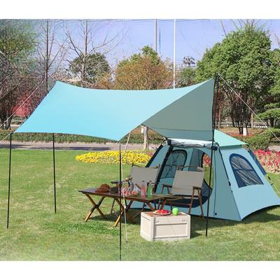 Tenda de parque ao ar livre 2-4-6 pessoas Tenda de acampamento de abertura rápida Tenda de vinil Canopy Integrado Dois em Um Tenda de acampamento