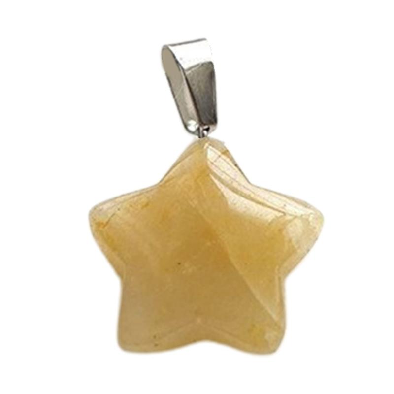 Star Pendant Star Charm Fashion Jewelry Accessory Natural Stone Material Jewelry Findings Perfect Gift for Women Girls