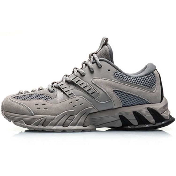 

Li-Ning Удобные Универсальные Нескользящие Легкие Низкие Кроссовки Мужские Кроссовки Серебристо-Рыжевато-Серые ARDQ003-2 43