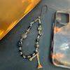 Vintage Phone Strap Beaded Pendant Women Elegant Luxury Short Anti-Loss Camera Chain Mobile Lanyard