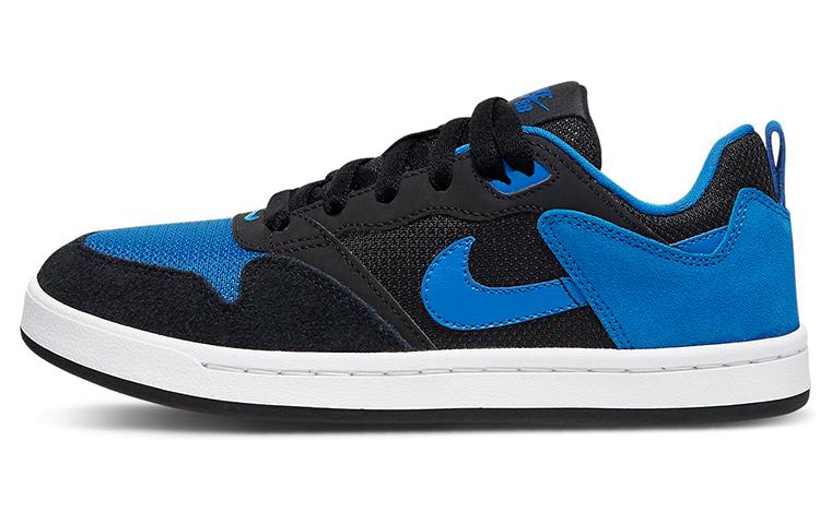 

Nike SB Alleyoop Comfortable Cushioning Low top Kids Skateboarding Shoes Black Blue Teenagers CJ0883-004 35.5