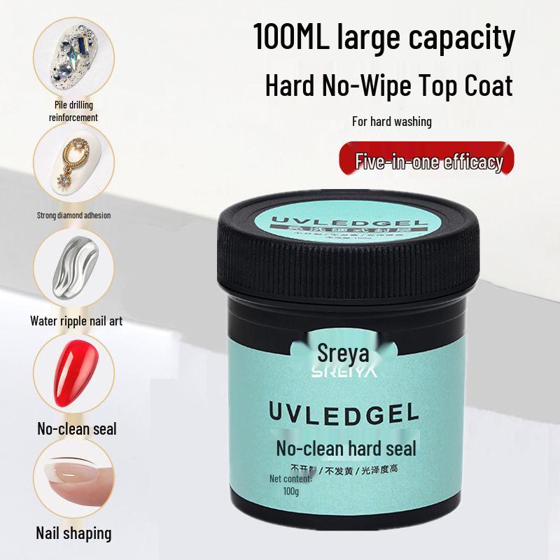 

Nail Art UV Gel Top Coat: Strengthening, Sculpting, No-Wipe Diamond Super Glue.