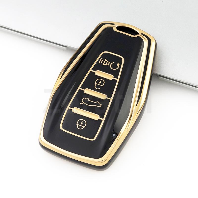 Fashion Tpu For Geely Emgrand Global Hawk Gx7 Coolray X6 X7 Car Smart Key Case Cover Shell Fob Holder Protector Accessories