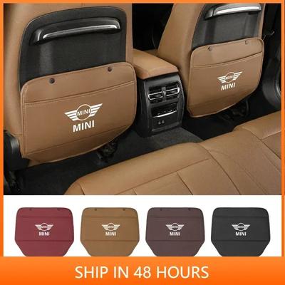 -Car Seat Back Anti Kick Protective Pad Cover Anti-Scratch Mat For MINI Cooper F55 F56 R60 R59 R58 R57 R56 R52 R50 Cabrio WORKS