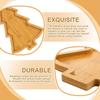 wooden Christmas tree plate tray for food appetizers desserts snackacs sushi Japanese sashimi plate restaurant