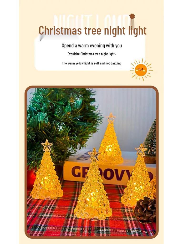 Christmas Starry Night Light Ornament for Holiday Decor and Gifts